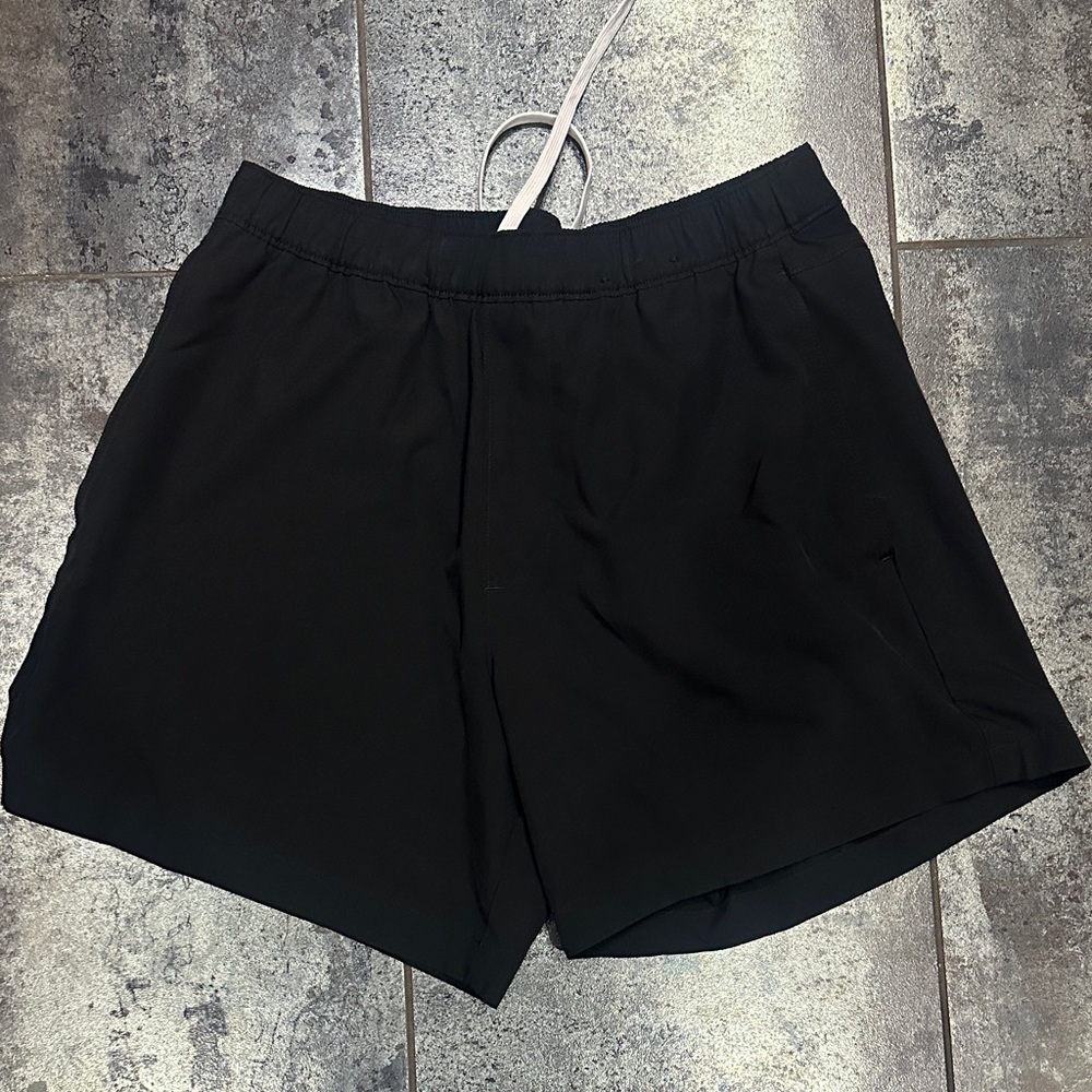 Hollister Black Sport Shorts with Elastic Waist